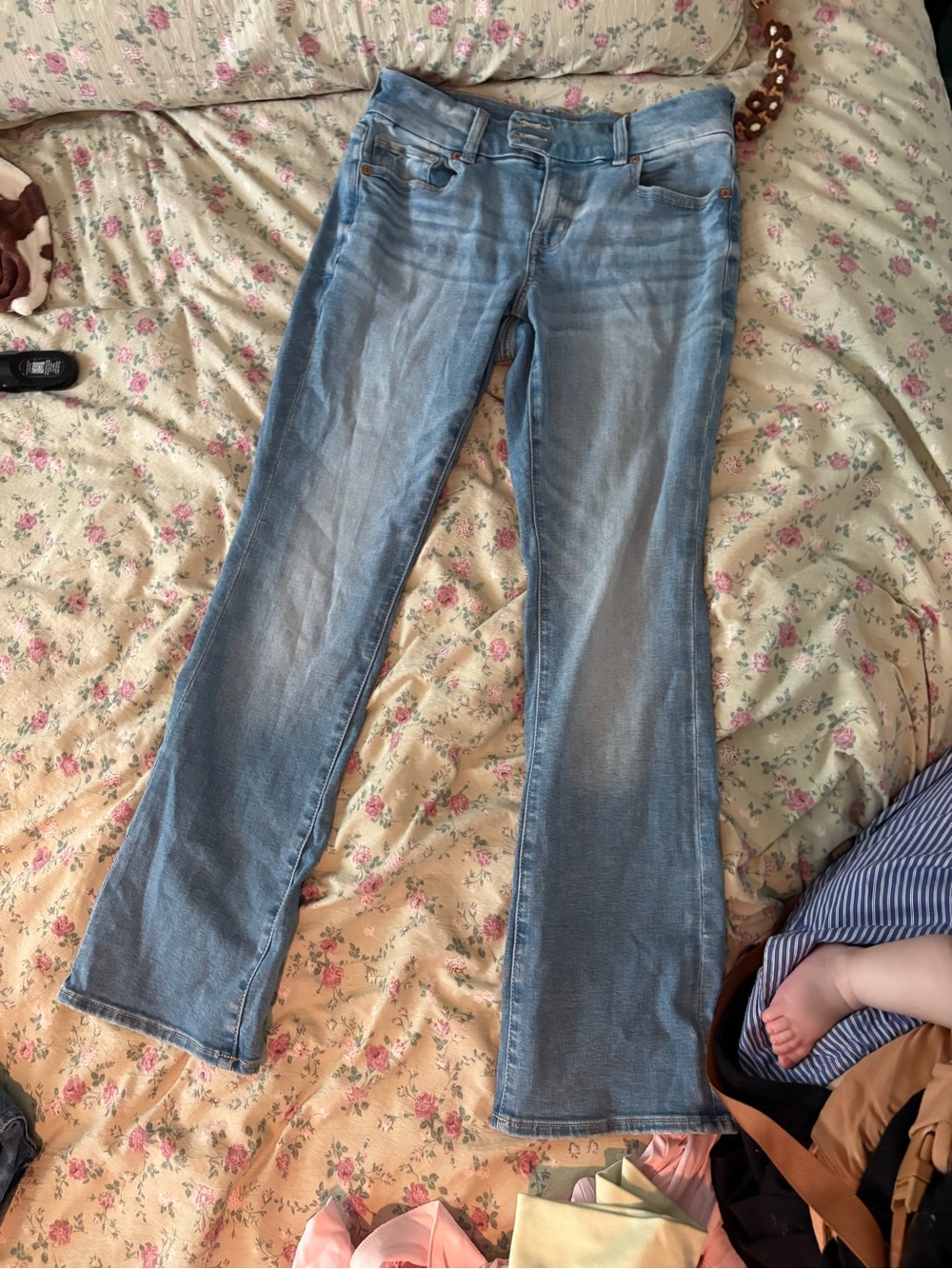 American Eagle Outfitters Light Wash Flare Jeans